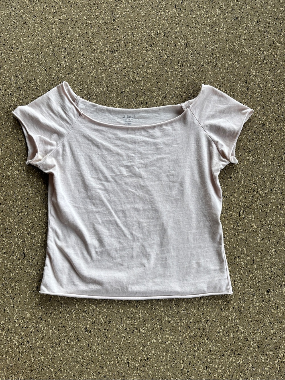 Brandy Melville Blush Scoop Neck Short Sleeve
